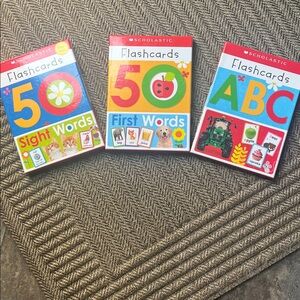 Scholastic Flashcards Trio - First Words, Sight Words & Alphabet